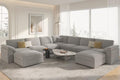 EASE MOOSE Oversized Sectional Sofa, Modern Luxury Deep Modular Couch by EASEMOOSE