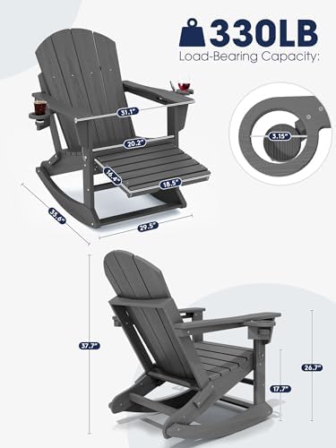KINGYES Adirondack Rocking Chair - Image 2