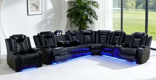 Power Recliner Sofa Set, Power Sectional Sofa by LianHongDirect-Nervlox