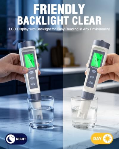 PH Meter, 3-in-1 High Accuracy Ph, TDS & Temperature Tester Digital Water Meter - Image 4