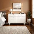 Walker Edison Sloane 6-Drawer Groove Handle Solid Wood Dresser, 52 Inch by WalkerEdison