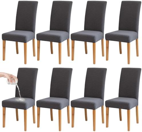 BIETYONE Waterproof Dining Chair Covers, Stretch Seat Protector by BIETYONE