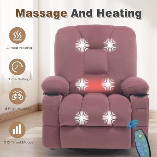 Rocker Recliner Chairs with Massage and Heat - Image 5