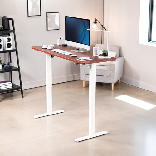 VIVO Dark Walnut 60 x 24 in Standing Desk, DESK-KIT-W06D - Image 2