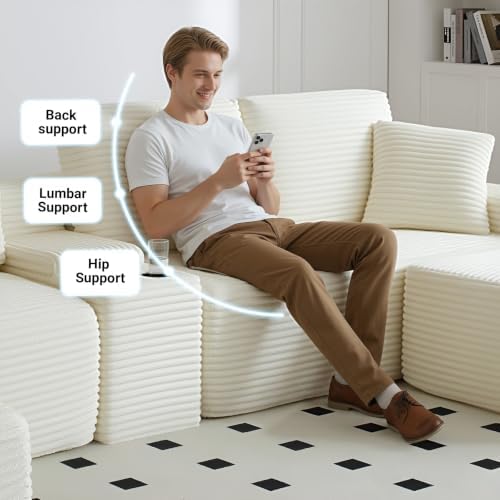 ivoros 150 Inch Modular Sectional Sofa Couch, Oversized Modern Cloud Couch - Image 3