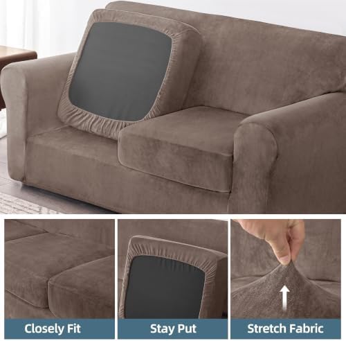 Luxury Velvet Sofa Covers for 2 Cushion Couch - Image 6