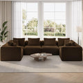 Novilla 141" Modular Sectional Sofa, U Shape Family Size Sectional Couch by Novilla
