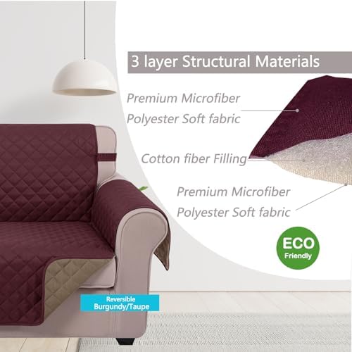 U-NICE HOME Large Sofa Cover Reversible Couch Cover - Image 4