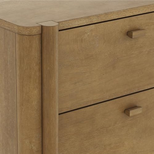 Nathan James Solace Mid Century Modern 2 Drawer Nightstand - Image 6