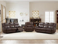 ANJ 3-Piece Manual Reclining Sofa Set, Premium Genuine Leather Reclining Sofas by ANJ