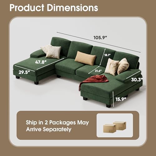 Furmax Sectional Couches for Living Room - Image 2