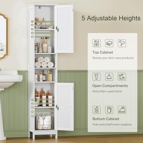 TEENFON 67" Tall Bathroom Cabinet - Image 6