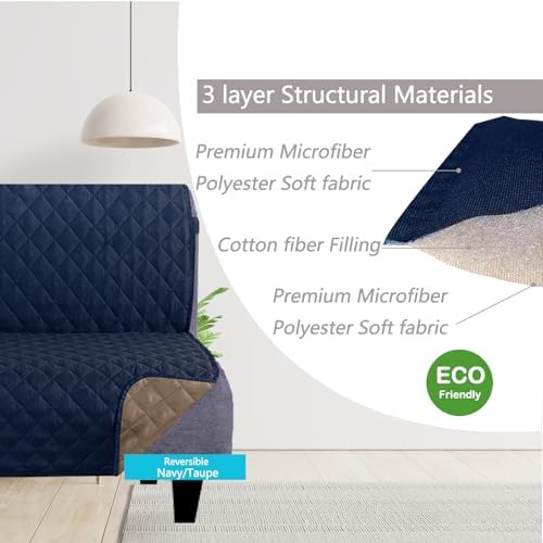 U-NICE HOME Futon Sofa Covers 68''Armless Couch Cover - Image 3