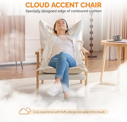 VINGLI Mid-Century Modern Cloud Accent Armchair - Image 4