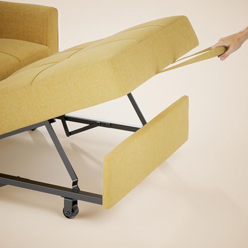 Gizoon 3-in-1 Convertible Sofa Bed Chair, Pullout Sleeper, Adjustable Back - Image 4