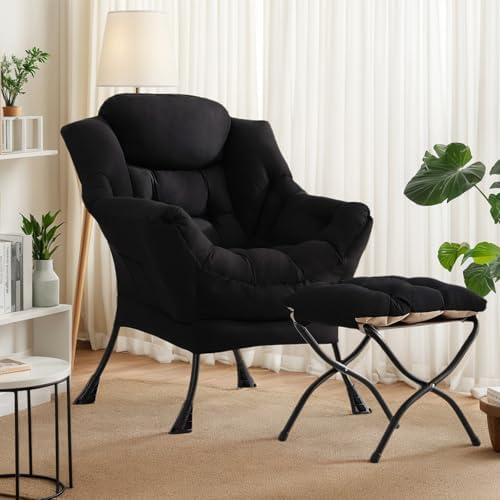 Lazy Chair with Ottoman, Soft Comfy Chair - Image 5
