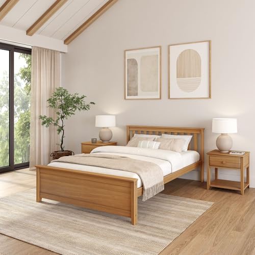 Plank+Beam Solid Wood Queen Bed Frame, Platform Bed by PlankBeam
