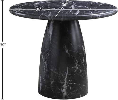 Meridian Furniture 700Black-T Cosenza Collection Art Deco 36" Indoor/Outdoor - Image 3