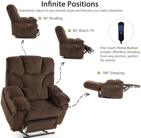 JIKFRIMA 500lbs Heavy Duty Power Lift Recliner - Image 4