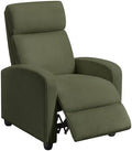 Topeakmart Corduroy Recliner Chair Home Theater Seating Dark Green by Topeakmart