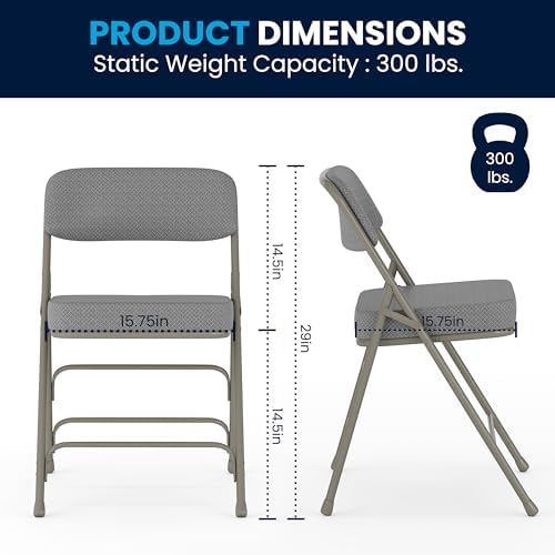 Flash Furniture Hercules Metal Folding Chair - Image 3