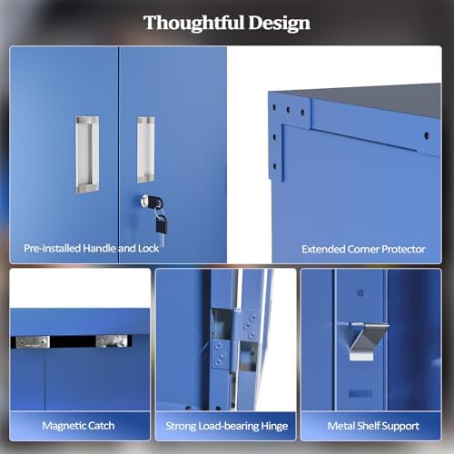 VINGLI 72'' Tall Metal Garage Storage Cabinet - Image 5