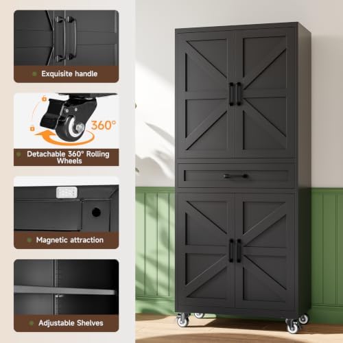 Letaya Metal Garage Storage Cabinet - Image 5