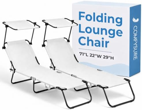 Folding Outdoor Lounge Chair by COMFYSURE