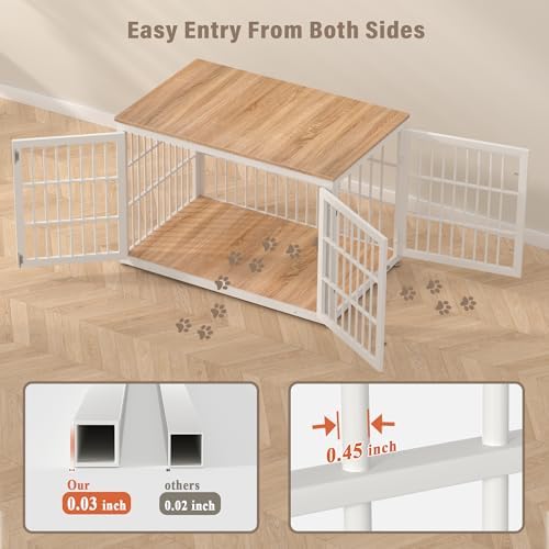 rehomerance 46" Heavy Duty Dog Crate Furniture - Image 4