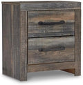 Signature Design by Ashley Drystan Rustic 2 Drawer Nightstand by Unknown