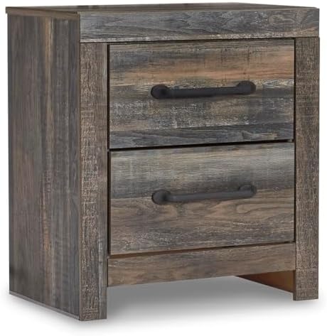 Signature Design by Ashley Drystan Rustic 2 Drawer Nightstand by Unknown