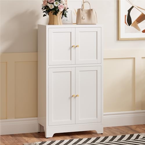 Metal Bathroom Storage Cabinet, Freestanding Storage Cabinets - Image 3