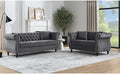 2 Piece Chesterfield Velvet Combination Sofa by Kolavess