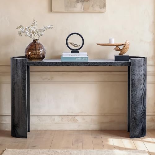LKTART 53" Black Console Table for Entryway, Couch Tables Behind Sofa, - Image 3