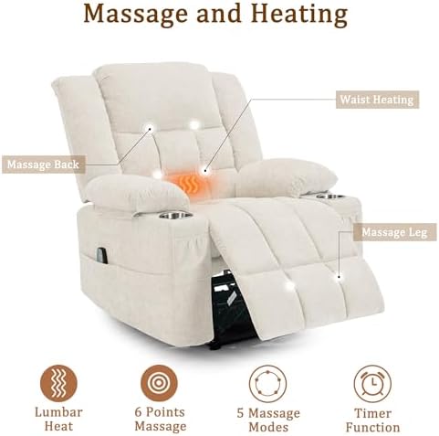 Korser Recliner Chair for Adults, Wall Hugger RV Recliner - Image 4