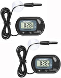 AQUANEAT 2 Pack Aquarium Thermometer, Fish Tank Thermometer, Digital by Aquaneat
