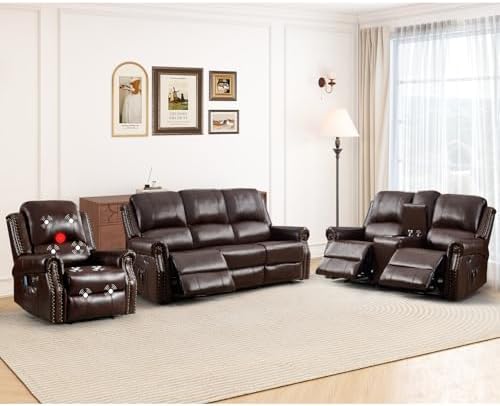 HAOMARKETS 3-Piece Power Reclining Sofa Set by HAOMARKETS