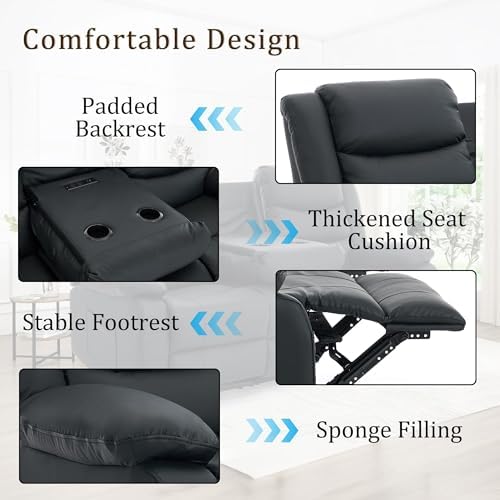 Korser Recliner Sofa, Reclining Loveseat - Image 5