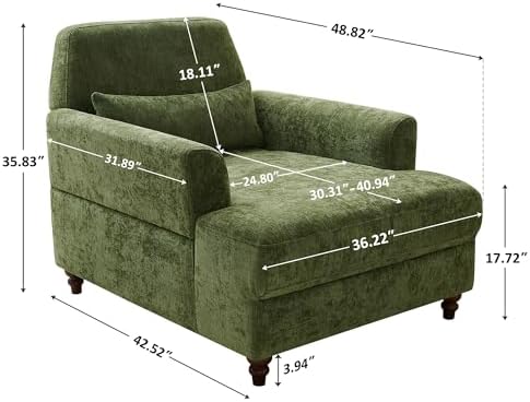 Oversized Chaise Lounge Chair - Image 2