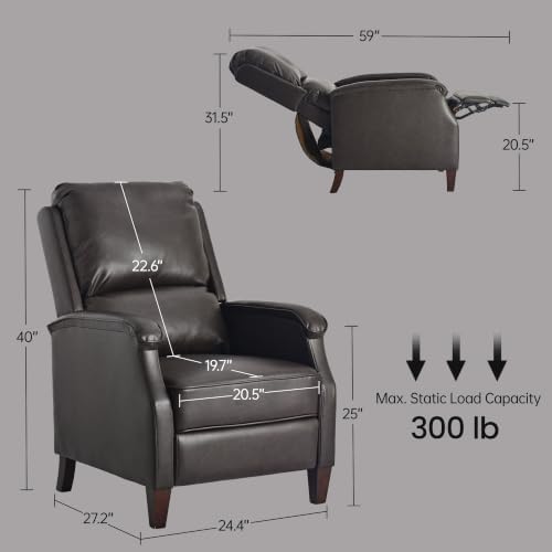 VKNOW Faux Leather Recliner Chair - Image 2