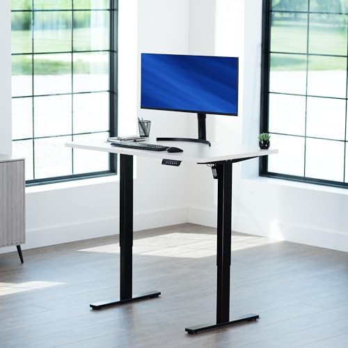 VIVO White 48 x 30 in Standing Desk, DESK-KIT-1B5W - Image 2