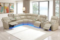 Leather Power Recliner Sectional Sofa, Power Sectional Sofa and Chair, Read by LianHongDirect-Nervlox