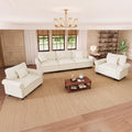 PHI VILLA Modular Sectional Sofa and Cloud Chair Set Living Room 3-Piece by PHIVILLA
