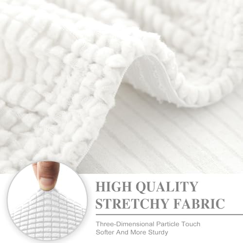 LA MEACK Couch Cushion Covers for Sectional Sofa L Shape Washable Separate Seat - Image 4