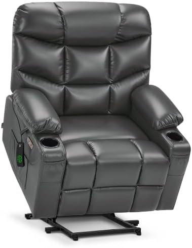 MCombo Power Lift Recliner Elderly, Leather R7289 by MCombo