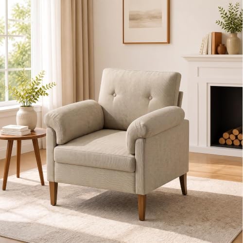 Accent Chair, Modern Upholstered Corner Chair by Unknown