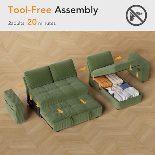 Vipbear Sectional Sleeper Couch - Image 3
