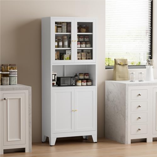 COFaR 69" Pantry Cabinet, Metal Storage Cabinet - Image 6