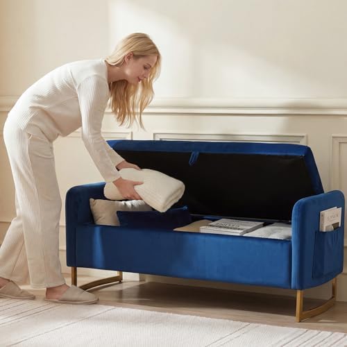 48in End of Bed Bench, Modern Storage Bench - Image 6