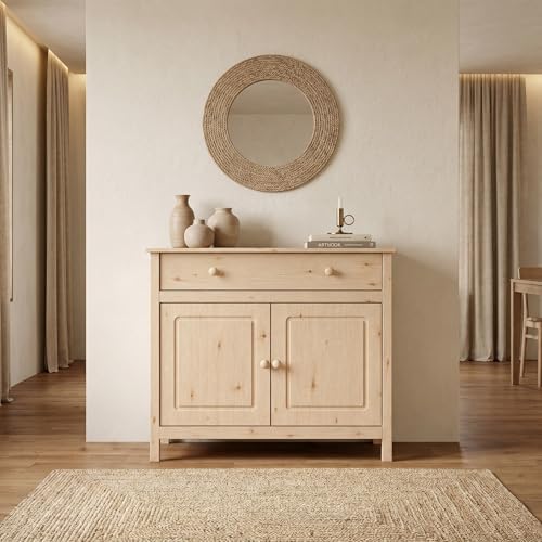 From the Tree Furniture 44" Wide Solid Pine Shaker Sideboard Buffet Cabinet — 2 - Image 7